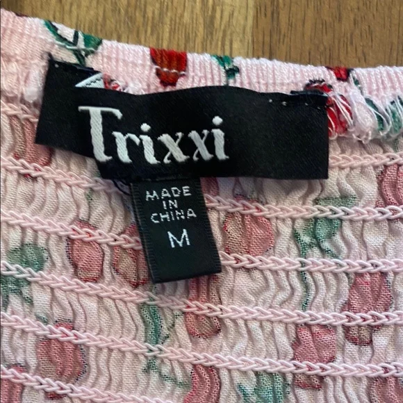 Cherry Print Dress with Straps - Picture 4 of 5